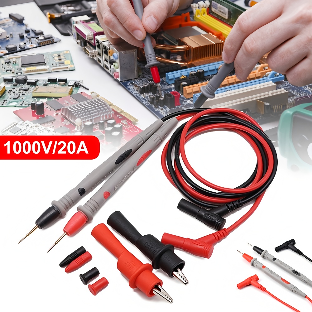 Tools For Electronic Workshop - 1 Pair Multimeter Test Leads Durable