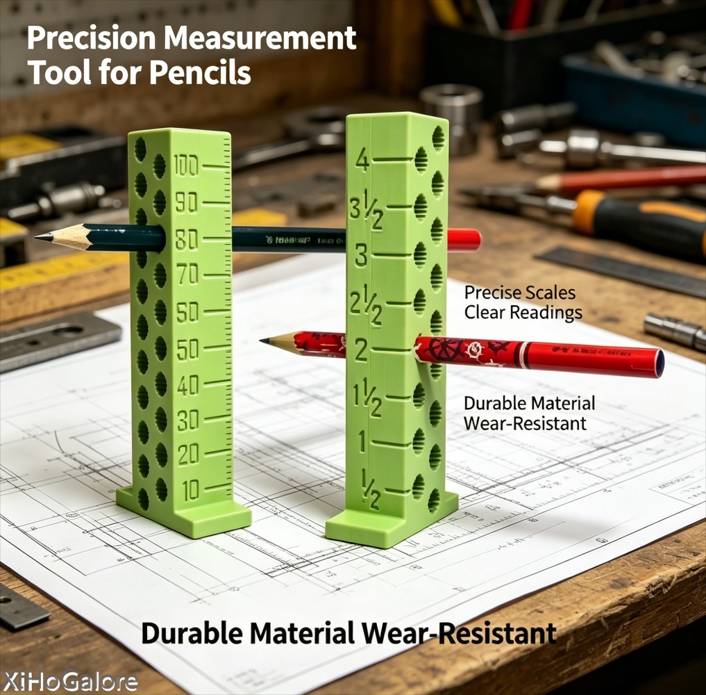 Workshop Tools Kit - Professional Woodworking Height Marking Ruler 3D