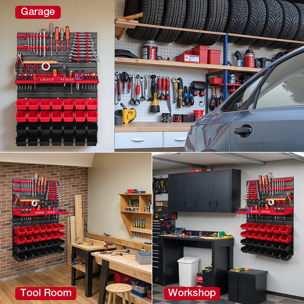 Workshop Tools Box - Tools Wall Storage Shelf Tool Holders