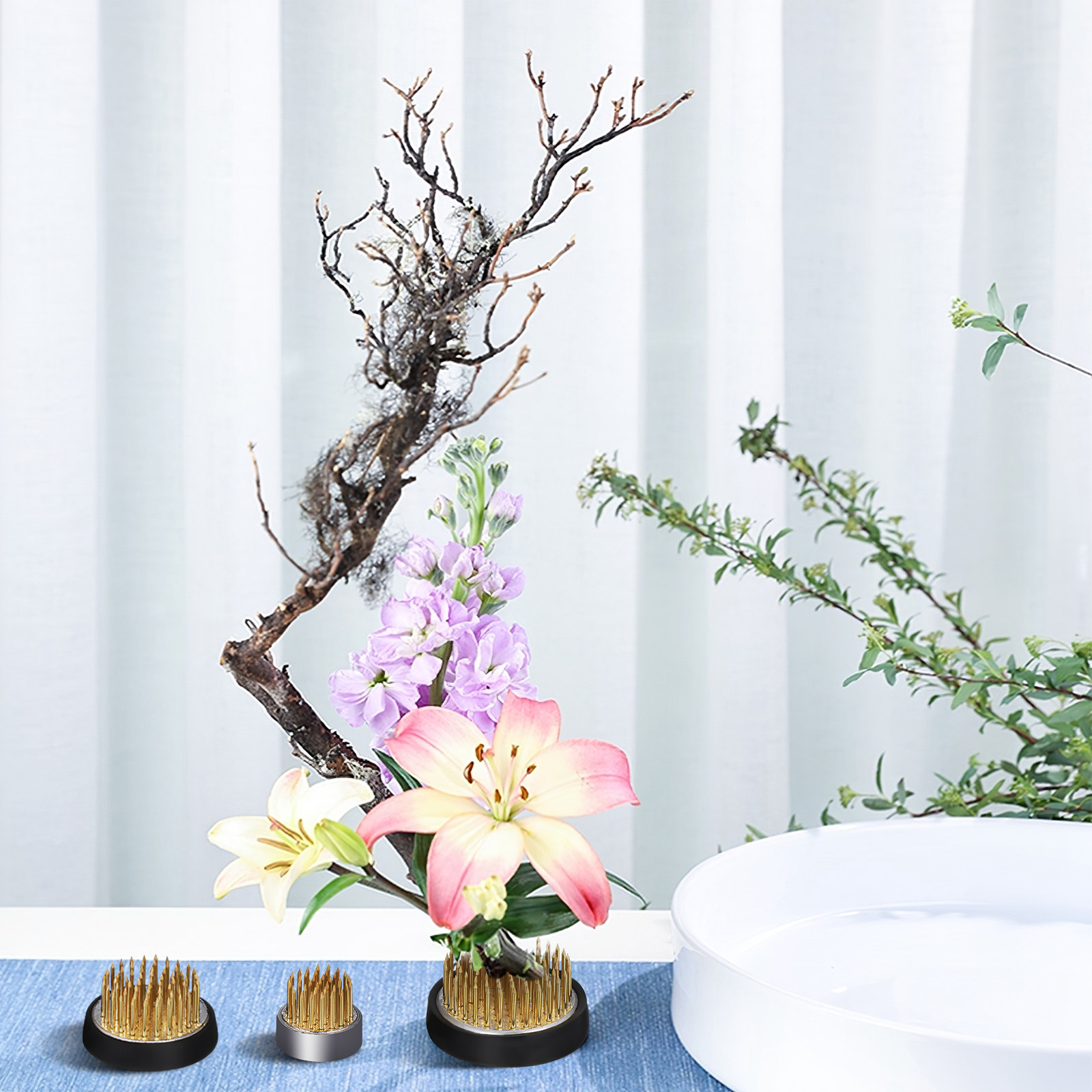 Tools For Home Workshop - 3Pcs Flower Frog Round Stem Holder