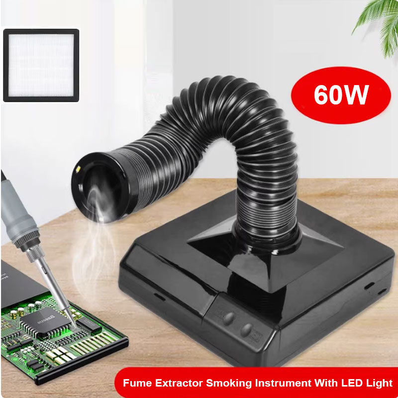 Tools For Electronic Workshop - 60W Soldering Iron Fume Extractor with