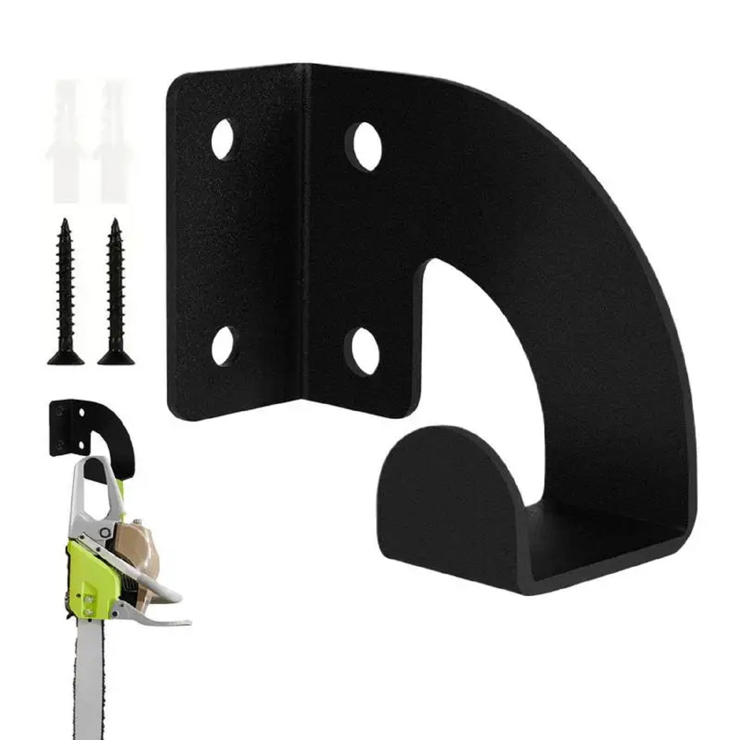 Workshop Tools Types - Heavy Duty Metal Chainsaw Wall Mount