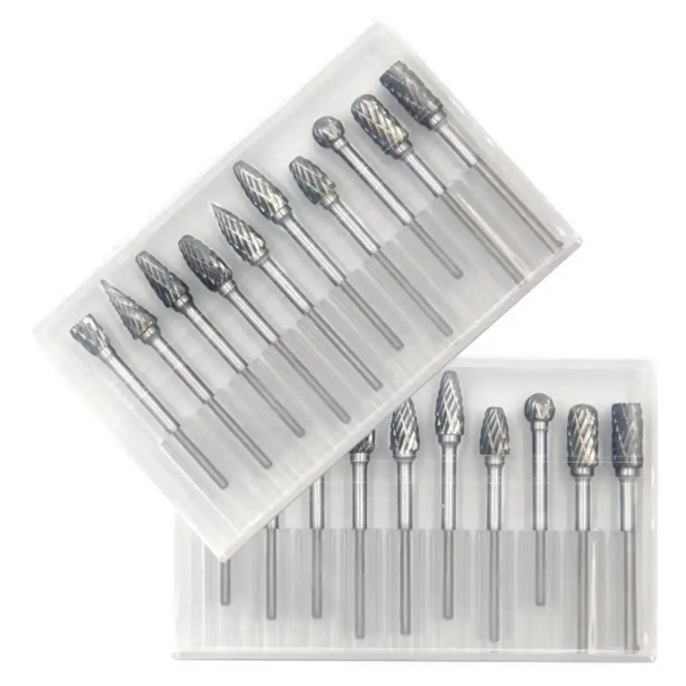 Sharpening Stone Whetstone - 10PCS Carbide Rotary Burr Set 3mm