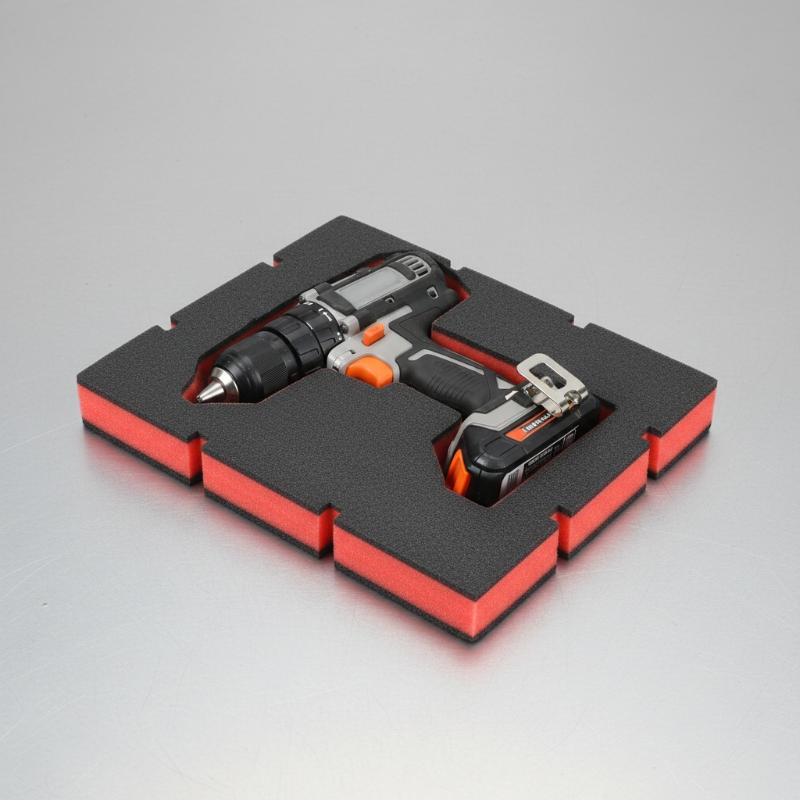 Workshop Tools Box - 1Pcs Red Black Shockproof Foam Insert