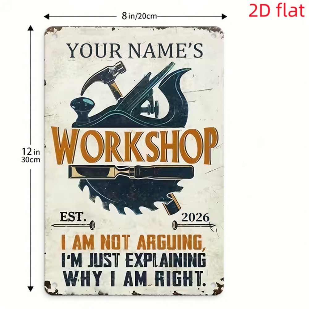 [2D Flat] 1pc Custom Name Work - Workshop Tools Name review and price