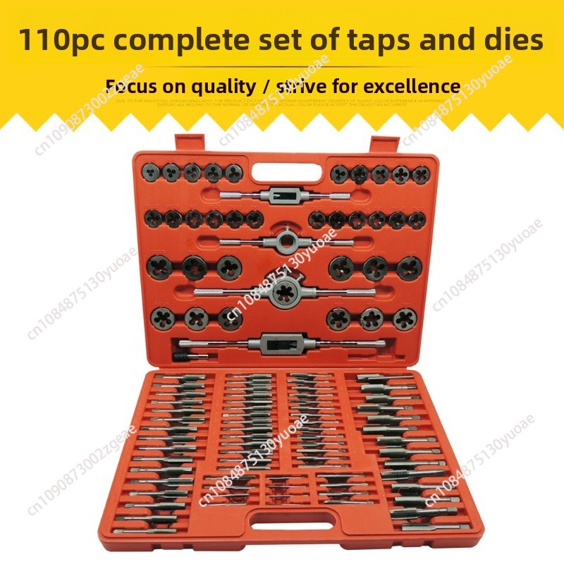 110pcs Bearing Steel Tap & Die - Tap Die Set review and price