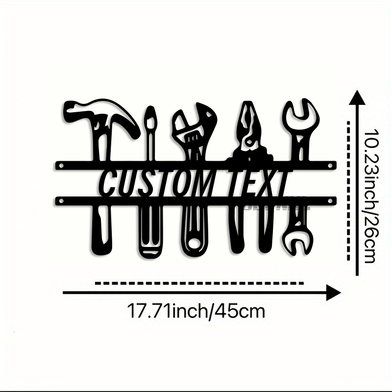 DIY Industrial Style Iron Wall - Workshop Tools Name review and price