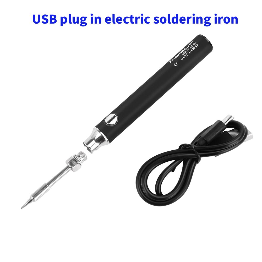 Mini USB Type-C Soldering Iron - Tools For Electronic Workshop review and price