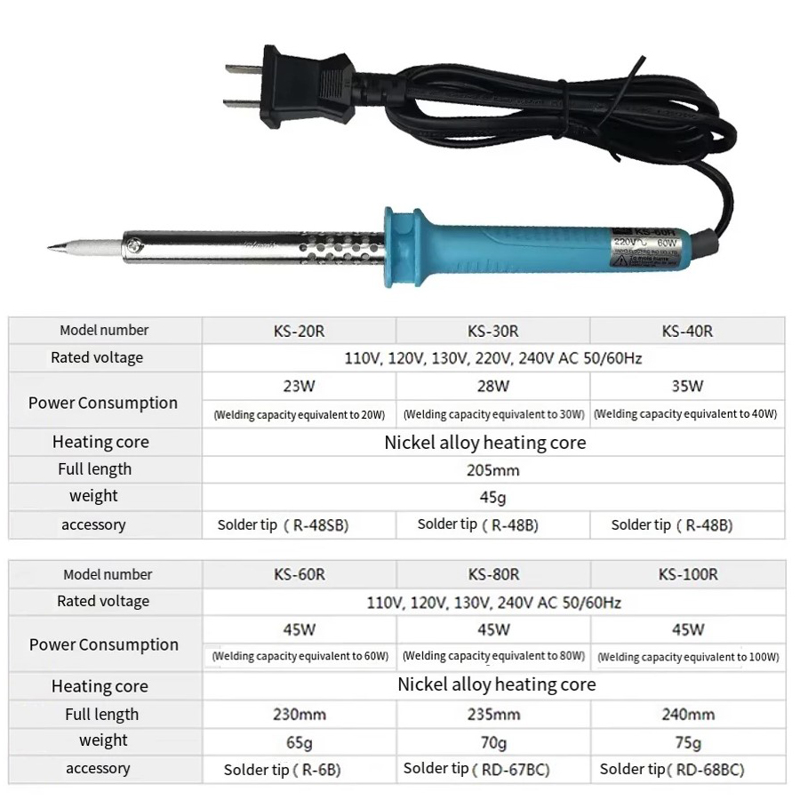 GOOT 1PCS 30/40/60/80/100W Gen - Tools For Electronic Workshop review and price