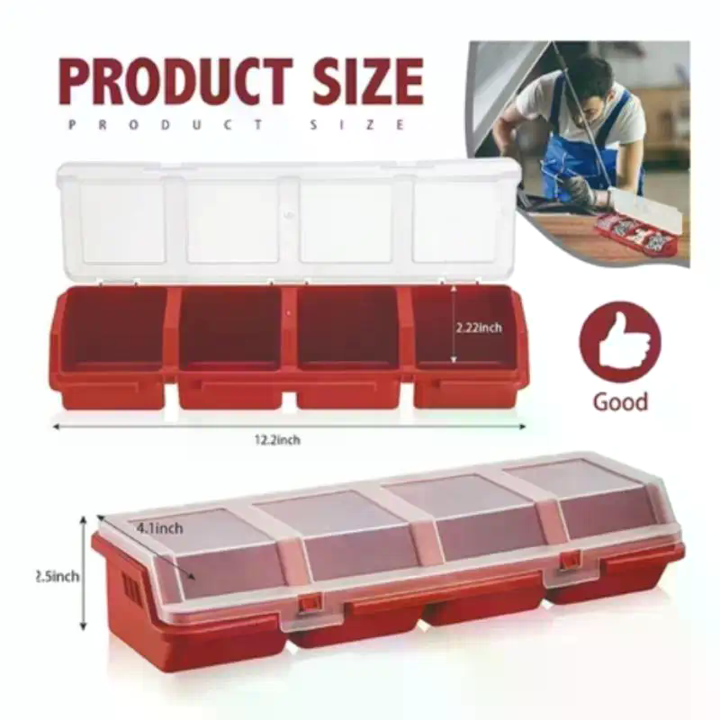 Screw Organizer Box Plastic 4  - Workshop Tools Box review and price
