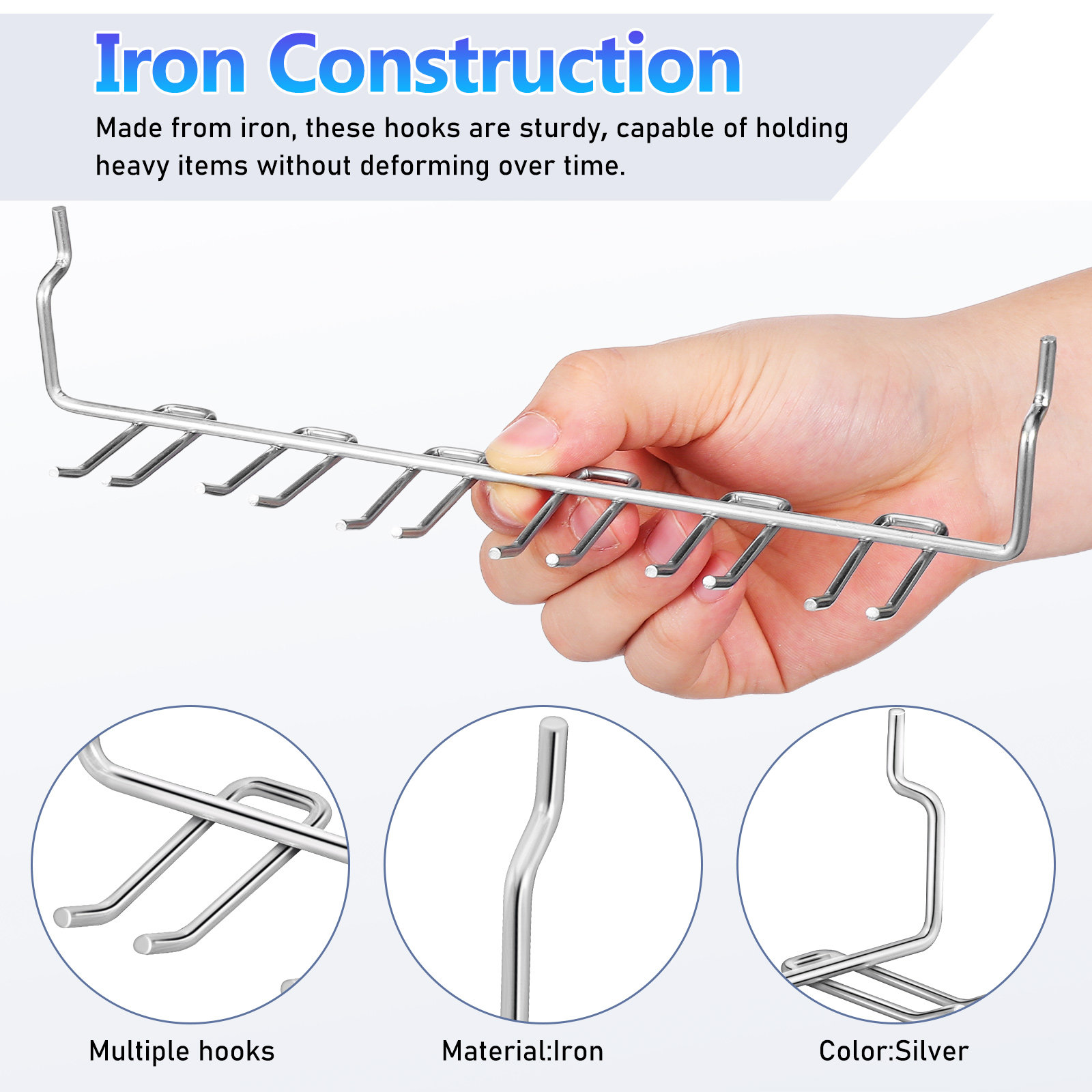 2Pcs Versatile Iron Pegboard T - Tools For Home Workshop review and price