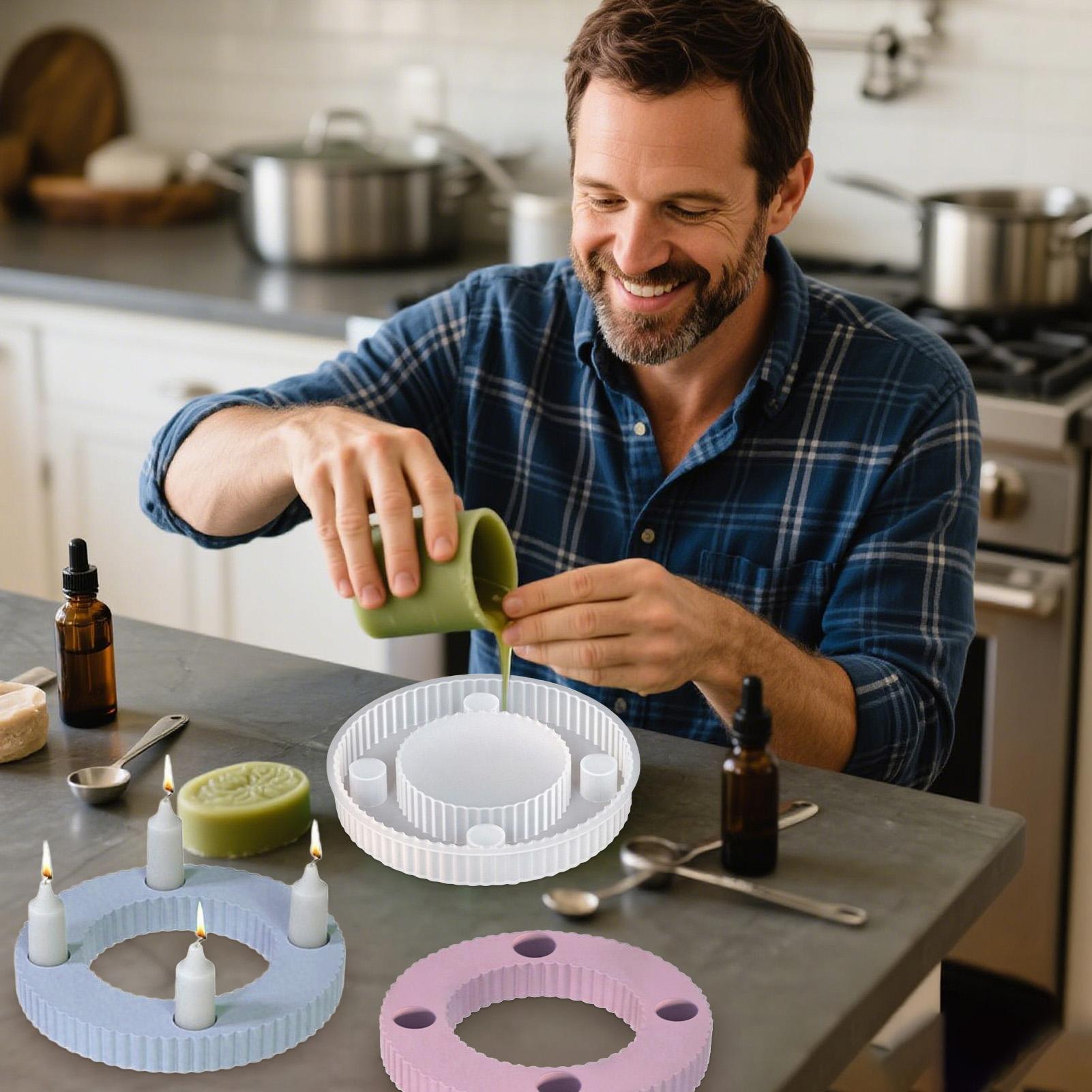 Silicone Candle Holder Mold 4  - Workshop Tools Table review and price