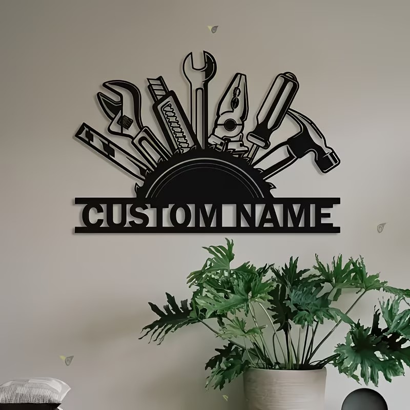 Custom Metal Tool Wall Art - P - Workshop Tools Name review and price