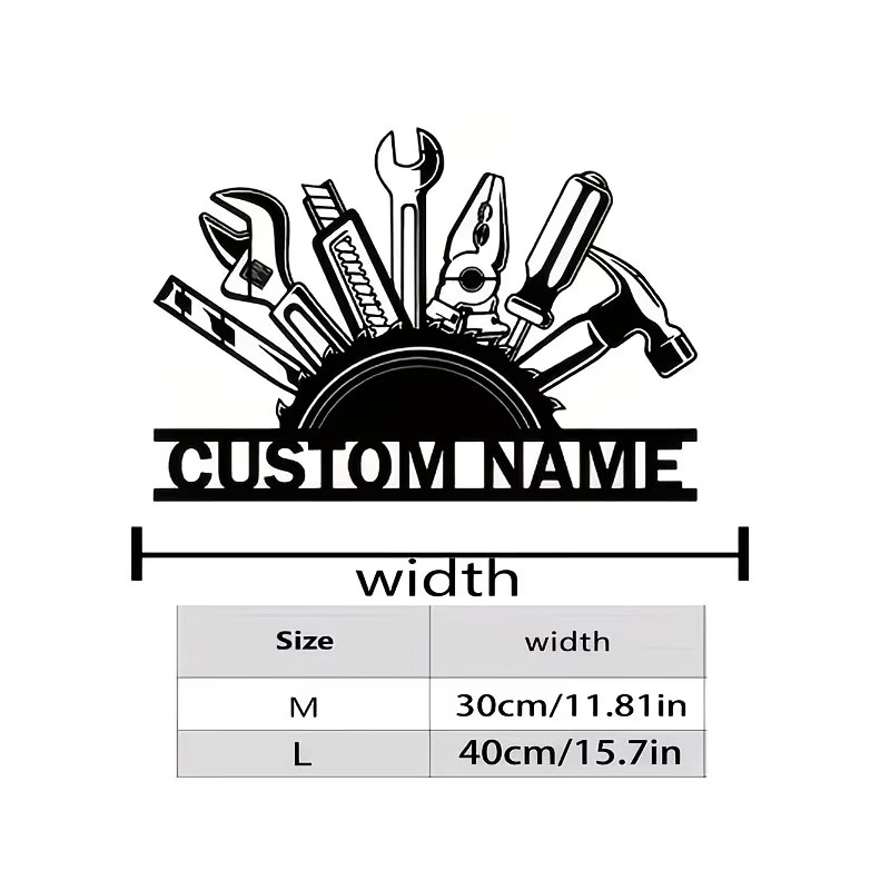 Custom Metal Tool Wall Art - P - Workshop Tools Name review and price