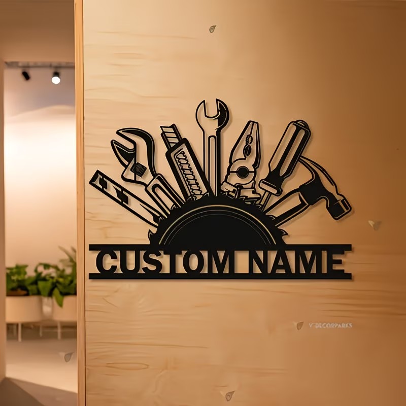 Custom Metal Tool Wall Art - P - Workshop Tools Name review and price